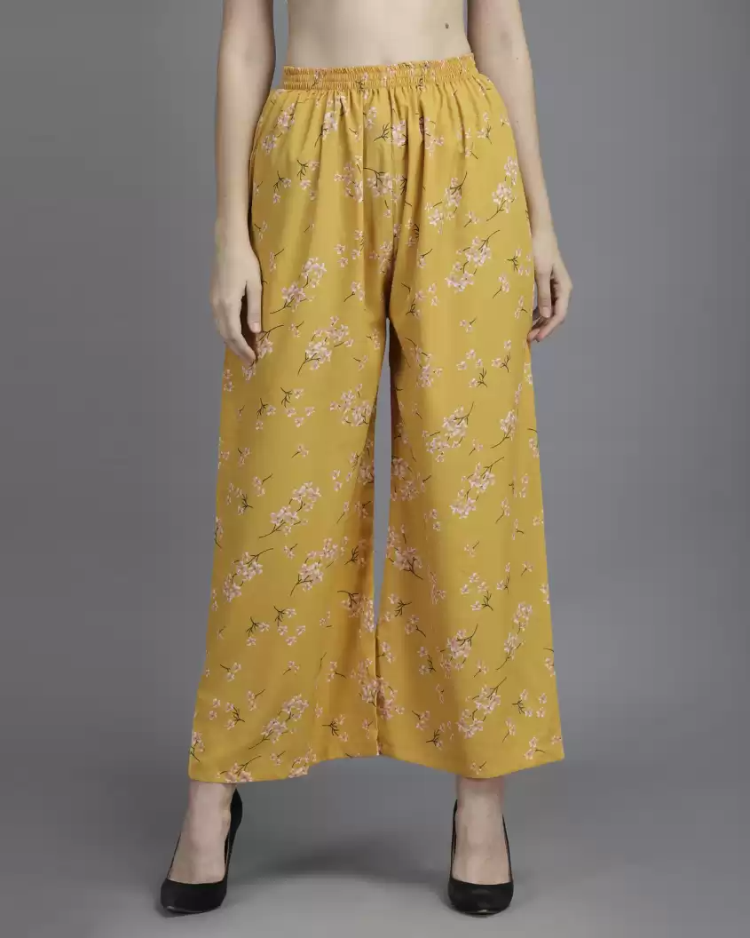 TANDUL  Regular Fit Women Multicolor Pure Crepe Trousers