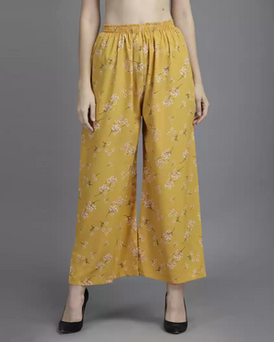 TANDUL  Regular Fit Women Multicolor Pure Crepe Trousers