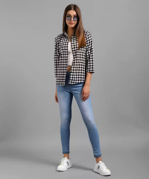 TANDUL  Women Regular Fit Printed Formal Shirt