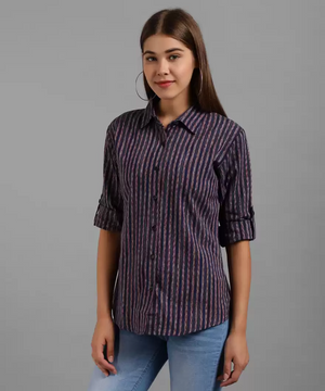 TANDUL  Women Regular Fit Printed Formal Shirt