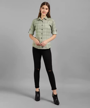 TANDUL  Women Regular Fit Printed Formal Shirt
