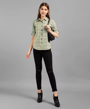 TANDUL  Women Regular Fit Printed Formal Shirt