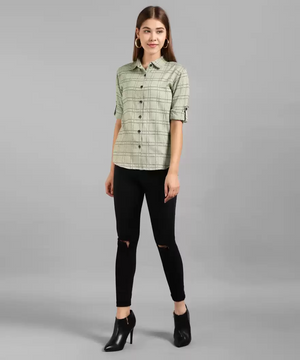 TANDUL  Women Regular Fit Printed Formal Shirt