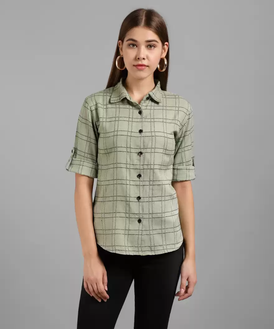 TANDUL  Women Regular Fit Printed Formal Shirt