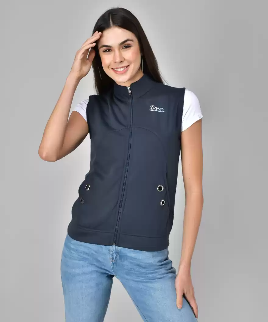 TANDUL  Sleeveless Solid Women Jacket