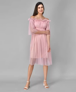 TANDUL  Women Layered Pink Dress