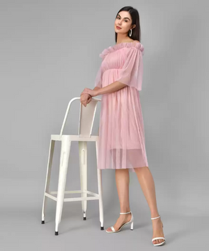 TANDUL  Women Layered Pink Dress