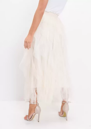TANDUL  Women Solid A-line White Skirt