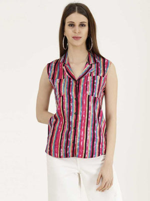 TANDUL  Women Regular Fit Striped Casual Shirt