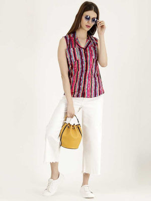 TANDUL  Women Regular Fit Striped Casual Shirt