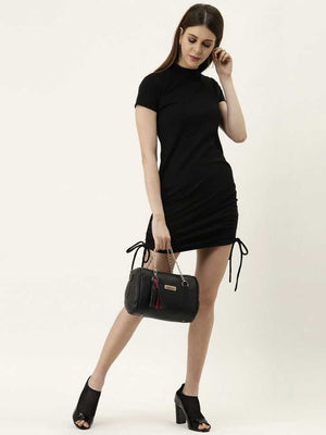 TANDUL  Women Bandage Black Dress