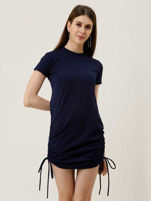 Women Bandage Dark Blue Dress