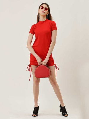 Women Bandage Red Dress