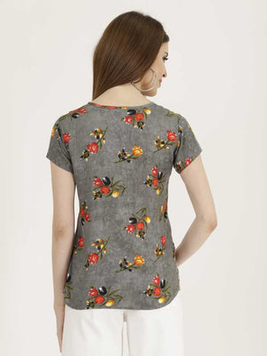 TANDUL  Casual Regular Sleeves Printed Women Multicolor Top