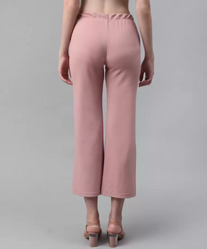 TANDUL  Regular Fit Women Pink Lycra Blend Trousers