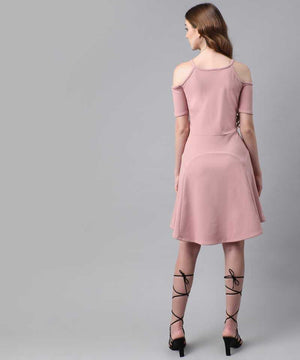 TANDUL  Women Fit and Flare Pink Dress