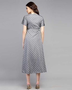 TANDUL  Women Maxi Grey Dress