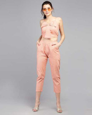TANDUL  Women Two Piece Dress Pink Dress