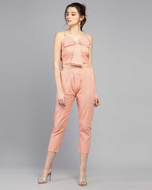 TANDUL  Women Two Piece Dress Pink Dress