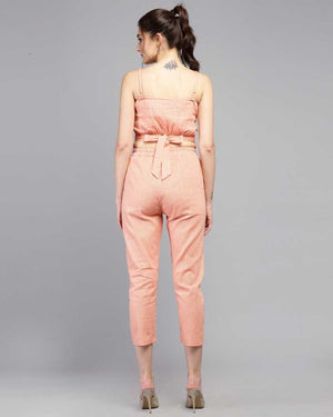 Women Two Piece Dress Pink Dress
