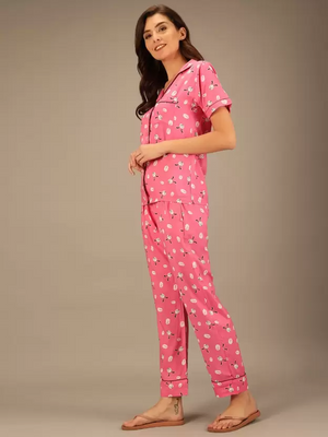 TANDUL  Women Printed Multicolor Shirt & Pyjama set