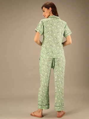 TANDUL  Women Printed Multicolor Shirt & Pyjama set