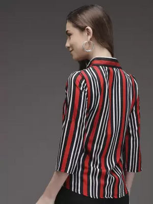 Women Checkered Casual Multicolor Shirt