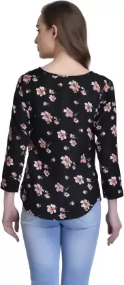 Casual Printed Women Multicolor Top