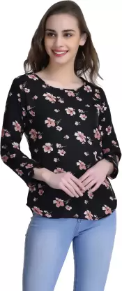Casual Printed Women Multicolor Top