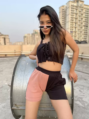 TANDUL  Casual Sleeveless Solid Women Black Top