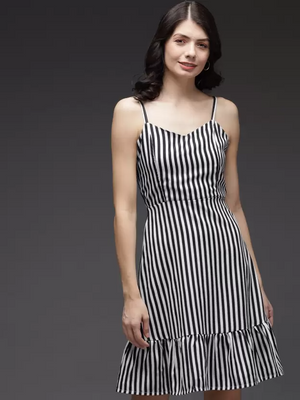 TANDUL  Women Fit and Flare Multicolor Dress