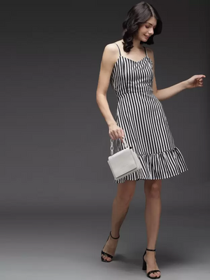 TANDUL  Women Fit and Flare Multicolor Dress