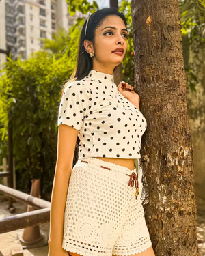 TANDUL  Casual Regular Sleeves Polka Print Women Multicolor Top