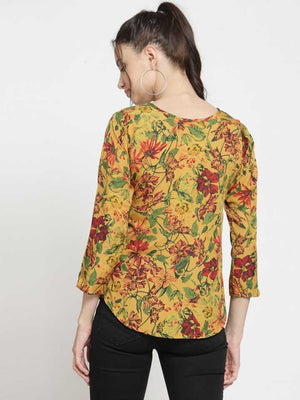 TANDUL  Casual Regular Sleeves Printed Women Multicolor Top