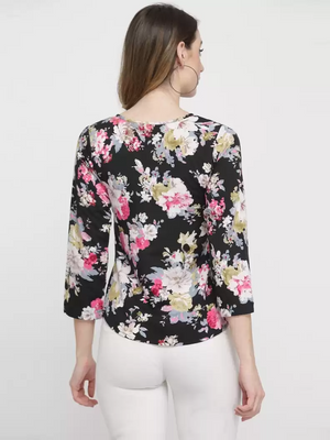 TANDUL  Casual Regular Sleeves Printed Women Multicolor Top