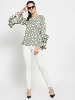 TANDUL  Casual Layered Printed Women Multicolor Top