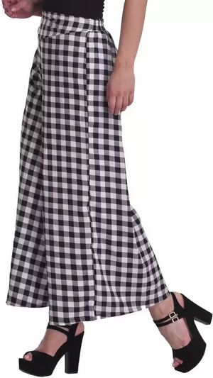 TANDUL  Flared Women Multicolor Poly Crepe Trousers