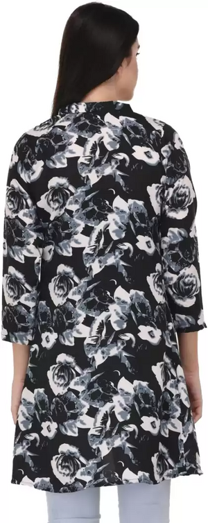 TANDUL  Women 3/4 Sleeve Multicolor Shrug