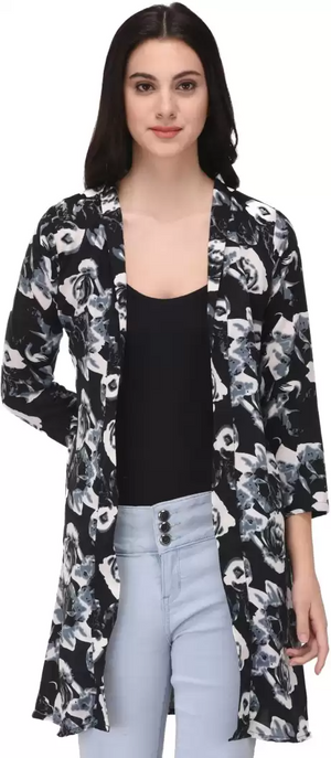 TANDUL  Women 3/4 Sleeve Multicolor Shrug
