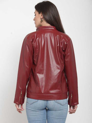 Full Sleeve Solid Women Riding Jacket