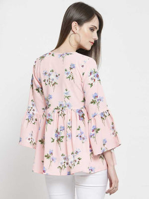 TANDUL INSTA Casual Bell Sleeves Printed Women Multicolor Top