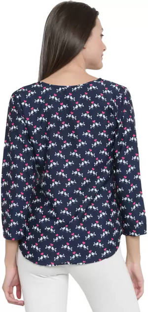 TANDUL  Casual Regular Sleeves Printed Women Multicolor Top