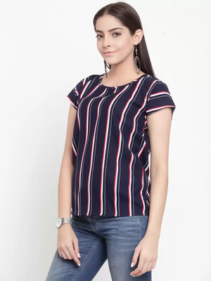 TANDUL  Casual Regular Sleeves Printed Women Multicolor Top