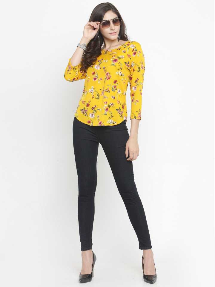 TANDUL  Casual Regular Sleeves Printed Women Multicolor Top