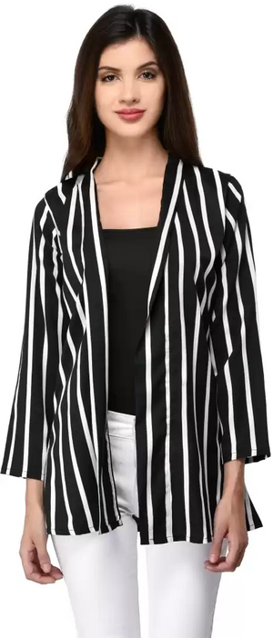 TANDUL  Women 3/4 Sleeve Multicolor Shrug