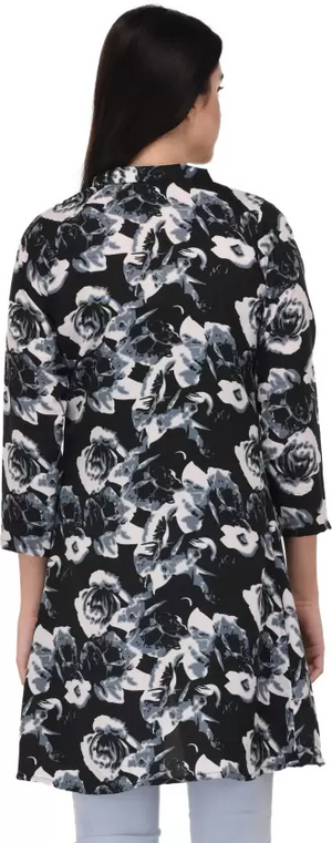 TANDUL  Women 3/4 Sleeve Multicolor Shrug