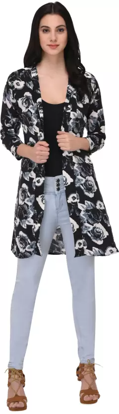 TANDUL  Women 3/4 Sleeve Multicolor Shrug