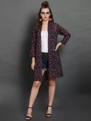 TANDUL  Women 3/4th Sleeve Multicolor Shrug