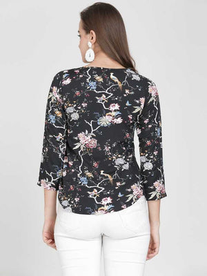 TANDUL  Casual Regular Sleeves Printed Women Multicolor Top