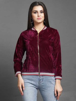 Full Sleeve Solid Women Jacket